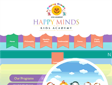 Tablet Screenshot of happymindskids.com